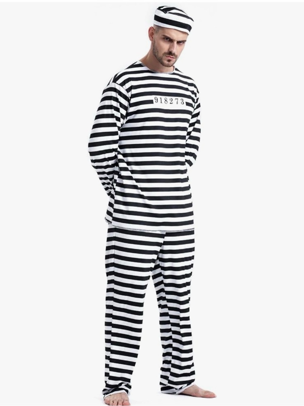 Halloween Prisoner Costume X Large - Picture 2 of 2
